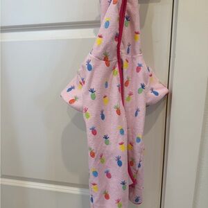 Colorful Pineapple Toddler Terry Cloth Hoodie Towel